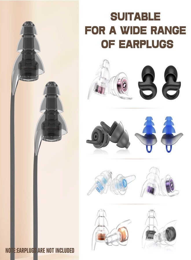 Hearprotek [2 pcs] Earplugs Connector Cord, Earplug Lanyard, Replaceable Silicone Cord for Earplugs, Compatible with Hearprotek Concert Ear Plugs - Image 5